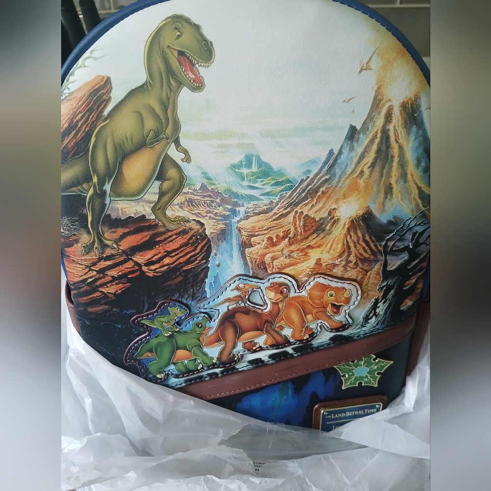 Loungefly Land Before Time Backpack NWT